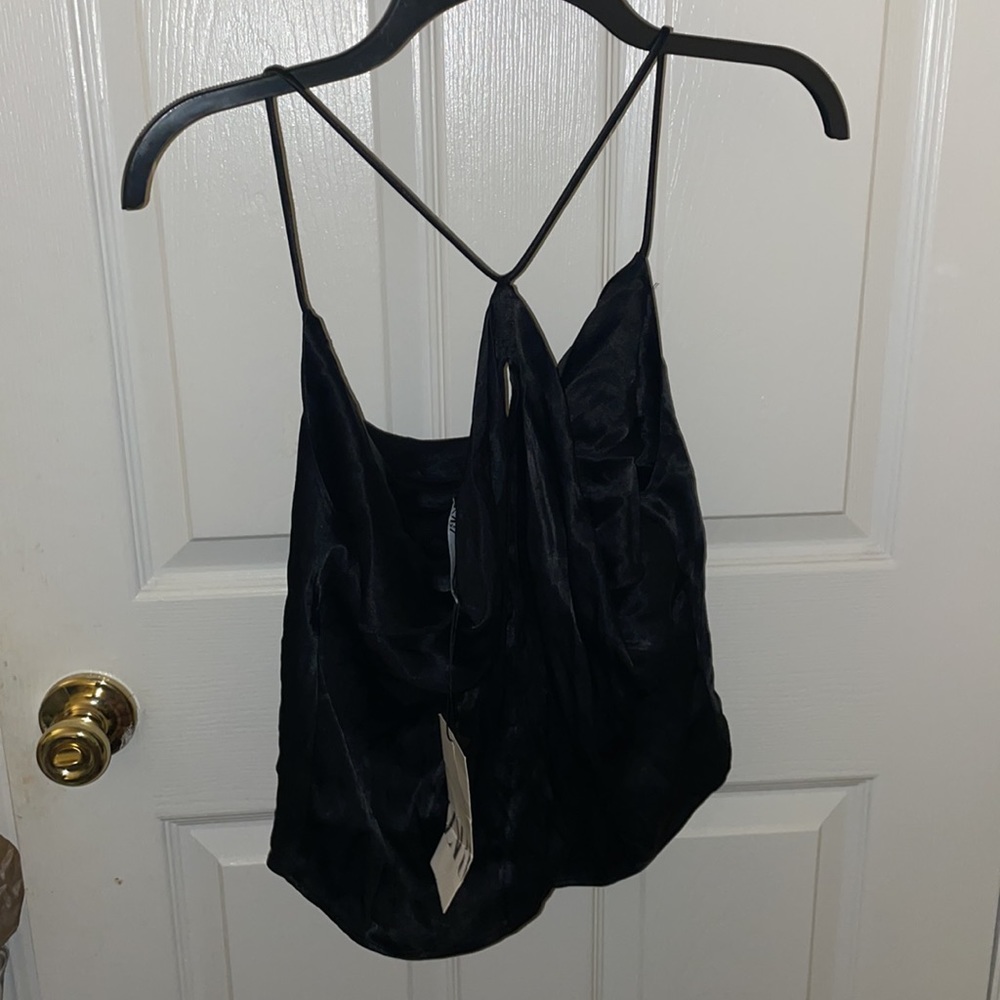 ZARA Strappy Open Back Satin Camisole Top - Picture 3 of 4